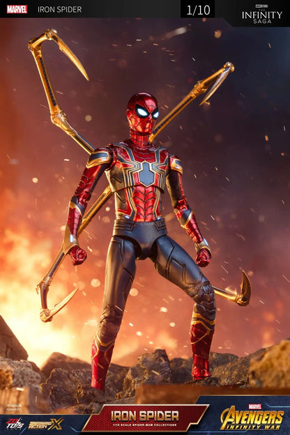 ZD Toys Spider-Man No Way Home 1/10 Action Figure – Peter Parker Gold Black Red Marvel Legends Collectible Toy