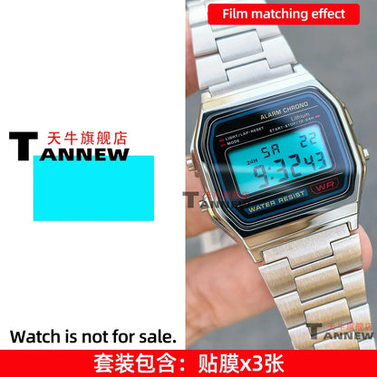 Casio F-91W A158W A168 Mod Kit - STN HD Display, Rainbow Gradient Display Sticker & Complete Watch Makeover Set