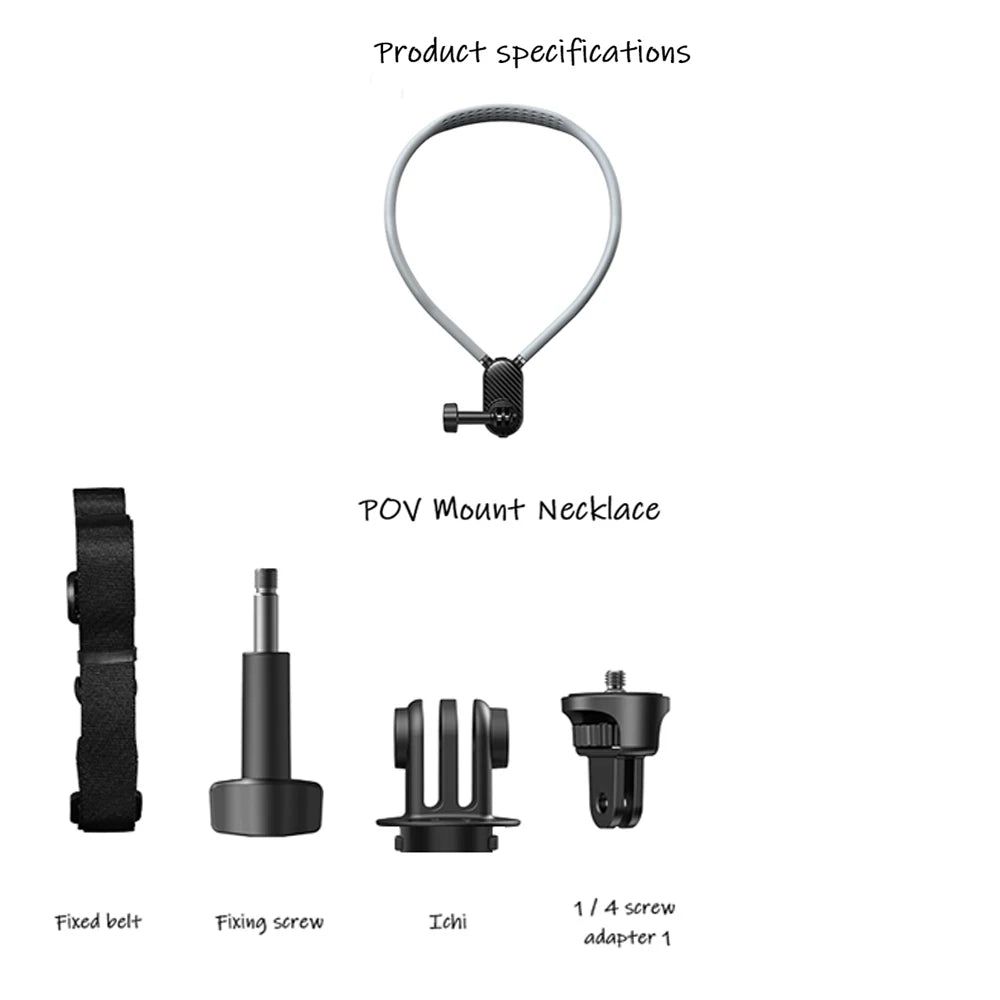 Quick-Release Silicone Neck Mount - Phone Holder for GoPro, Insta360 and DJI Osmo Action Cameras