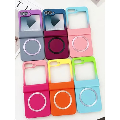 Samsung Galaxy Z Flip 3–7 FE Magnetic Case - Gradient MagSafe-Compatible Hard Shell with Hinge Protection