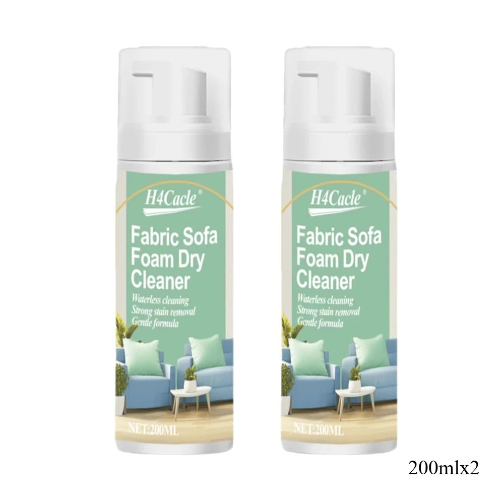 Fabric Sofa Foam Dry Cleaner – Multi-Functional No-Water Stain Remover for Upholstery, Carpet, Curtains & Clothing Care