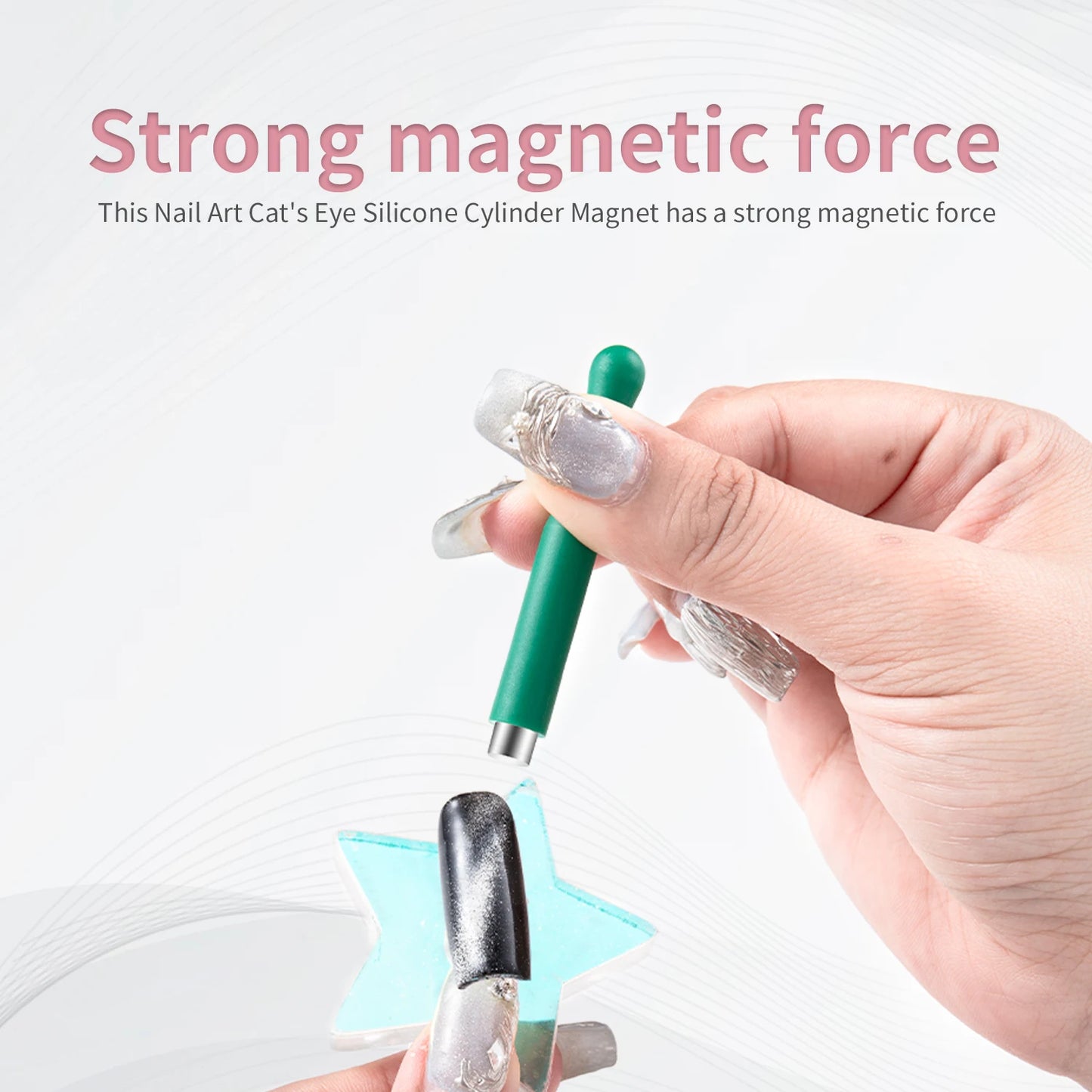 Cat Eye Nail Magnet Stick Set – Multi-Function Magnetic Tools for Cat Eye Gel Polish Nail Art