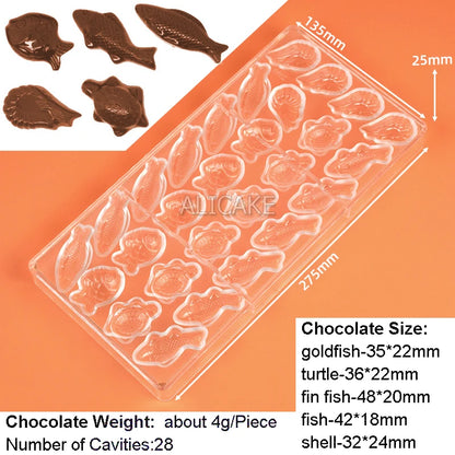 3D Polycarbonate Chocolate Mold - Sphere Diamond Chocolate Bomb & Bonbon Baking Mold for Professional Candy Making