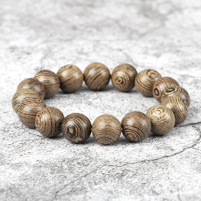 Natural Wooden Beads Bracelet – Tibetan Buddha Rosary Handmade – Yoga, Meditation, Prayer Beaded Jewelry for Men and Women – Perfect Gifts