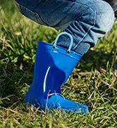 Shevalues Kids Waterproof Rain Boots – Non-Slip Toddler Boots with Easy-On Handles for Boys & Girls