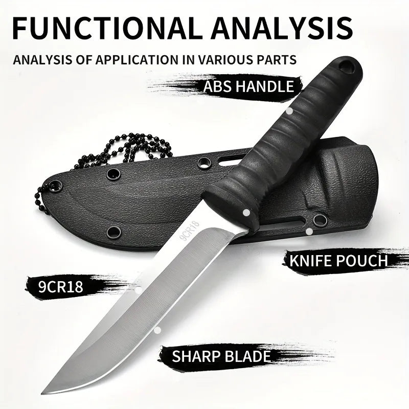 High Hardness Outdoor Survival Knife: Self-Defense Swiss Army Knife - Portable Mountaineering Tool for Camping & Hiking