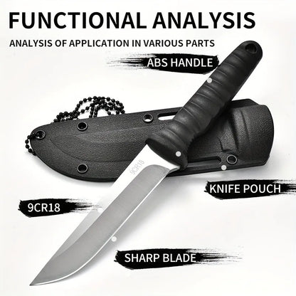 High Hardness Outdoor Survival Knife: Self-Defense Swiss Army Knife - Portable Mountaineering Tool for Camping & Hiking