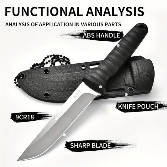 High Hardness Outdoor Survival Knife: Self-Defense Swiss Army Knife - Portable Mountaineering Tool for Camping & Hiking