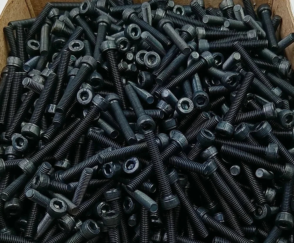 Stainless Steel Hex Socket Screws - DIN912 M1.6 M2 M2.5 M3 M4 M5 M6 M8 Grade 12.9 Black Allen Head Cap Bolts 5/100pcs