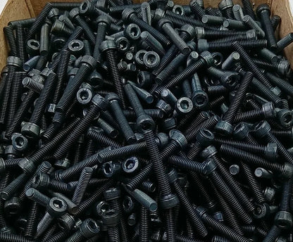 Stainless Steel Hex Socket Screws - DIN912 M1.6 M2 M2.5 M3 M4 M5 M6 M8 Grade 12.9 Black Allen Head Cap Bolts 5/100pcs