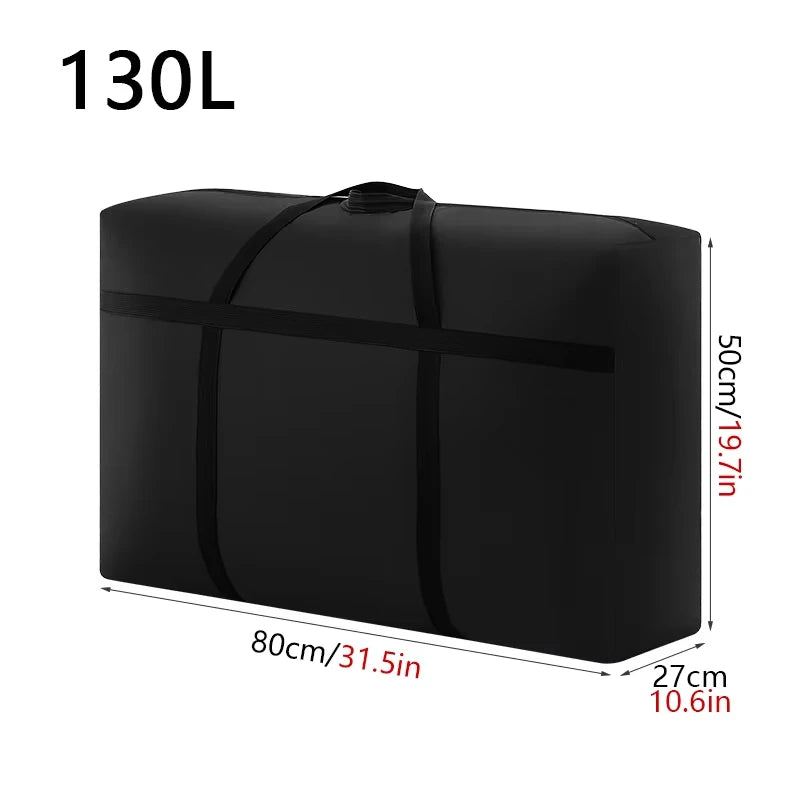 Extra Large Waterproof Moving Luggage Bag - Foldable Large Capacity Travel, Laundry & Quilt Storage Organizer