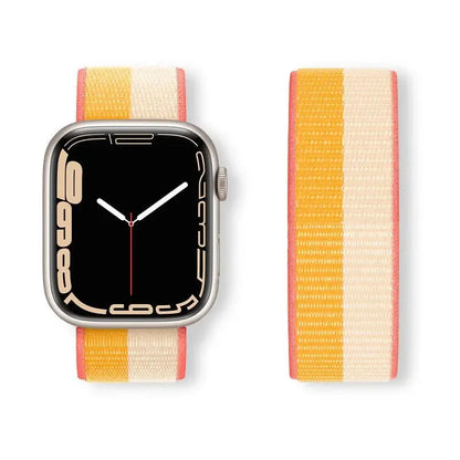 Sport Loop Strap for Apple Watch Band 40mm–49mm – Compatible with Series 3–10, SE & Ultra Adjustable Bracelet