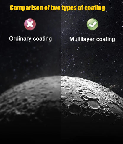 BORWOLF 40070 Professional Astronomical Telescope - 333X High-Definition Monocular for Moon, Stars & Bird Watching
