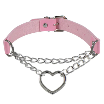 PU Leather Gothic Choker Collar Necklace - Punk Rivet Spike Bell Ring Cosplay Jewelry for Parties and Costumes