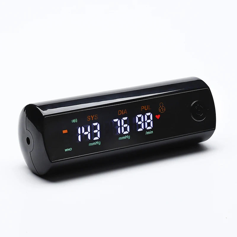 Rechargeable Li-Ion Battery Blood Pressure Monitor – LCD Large Screen Sphygmomanometer with Russian Voice Tonometer
