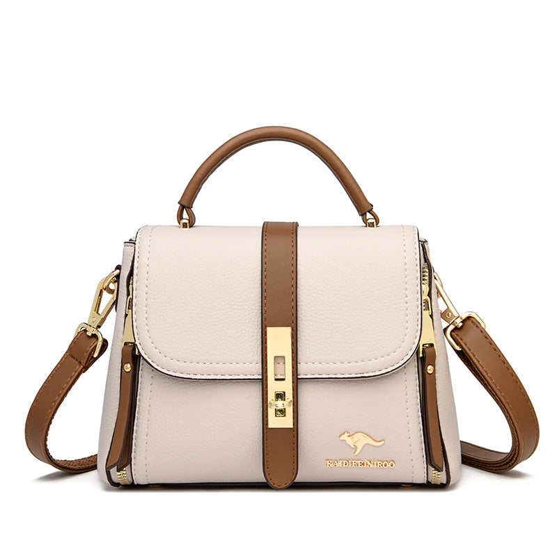 Genuine Leather Women’s Designer Handbag – Luxury Crossbody Messenger & Shoulder Tote Bag