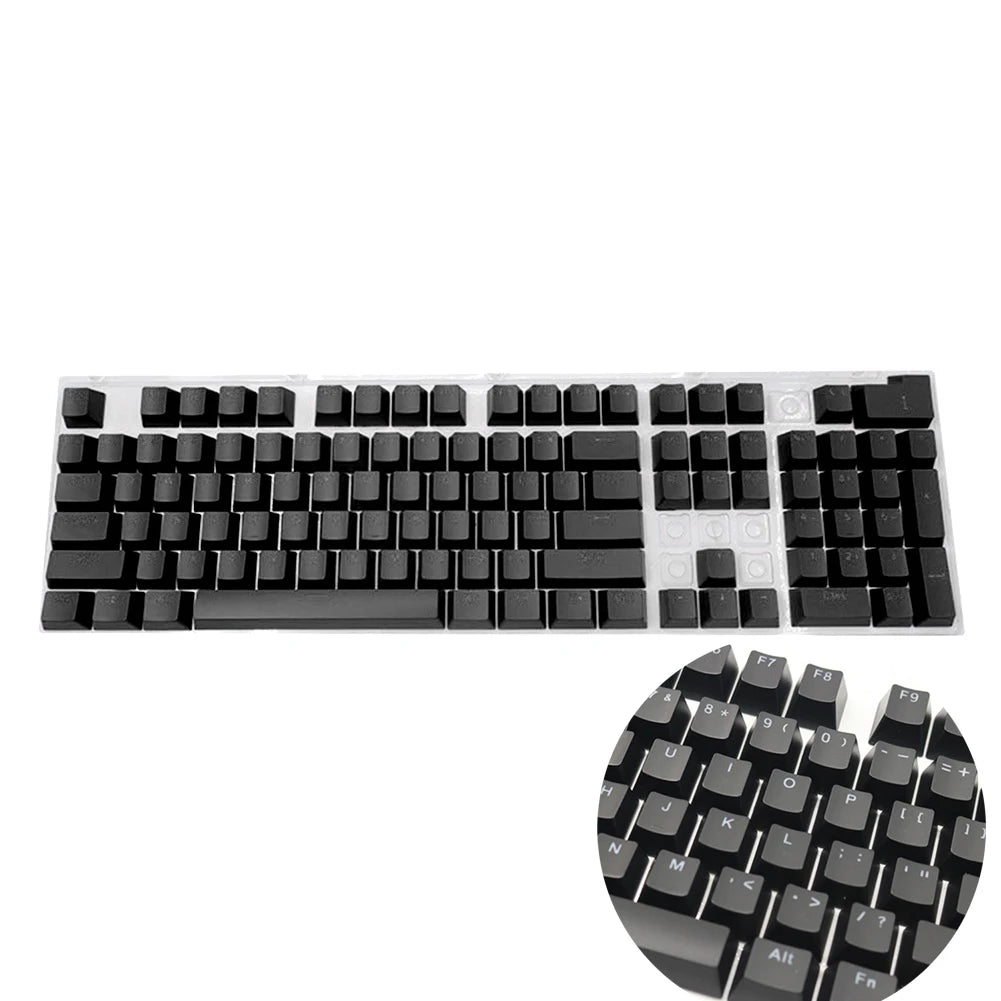 104PCS Universal Mechanical Keyboard Keycaps – Ergonomic Blank Replacement for Cherry MX Backlit Keyboards