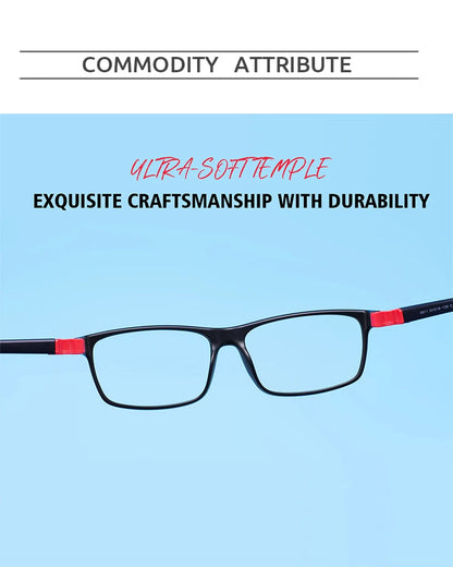 Colorful TR90 Rectangular Full-Rim Glasses Frame – Flexible, Comfortable & Durable Optical Frame for Boys and Girls Prescription Lenses