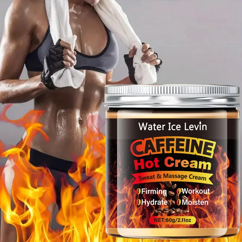 60g Caffeine Thermal Massage Cream - Nourishing & Moisturizing Face and Body Firming Cream for Massage and Fitness Routines