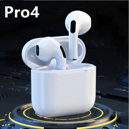 Pro 4 TWS Wireless Earbuds – Bluetooth 5.3 Waterproof Headphones with Mic for Xiaomi & iPhone