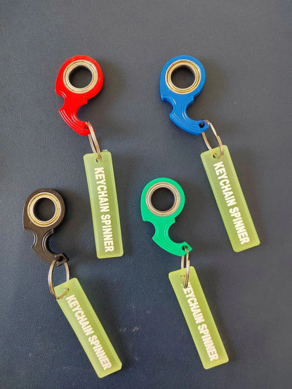 Karambit Spinner Finger Swivel Claw Knife Keychain - High Quality Metal Fidget Spinner with Grain Texture