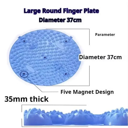 Foot Yoga Acupressure Massage Mat - Round Exercise Board for Muscle Relaxation and Fitness Training with Acupuncture Physiotherapy