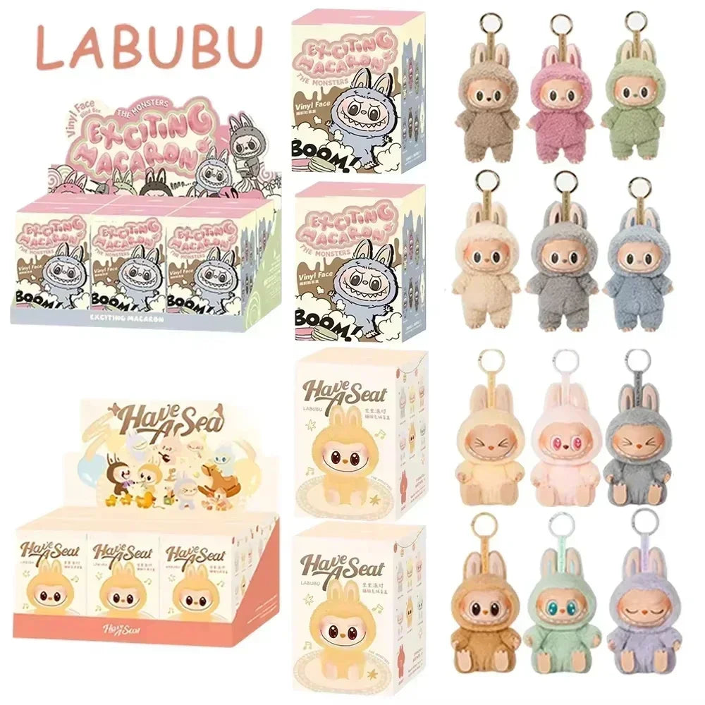 2025 Labubu V3 Generation Plush Toy – THE MONSTERS Vinyl Blind Box Series Heartbeat Macaron 3rd Edition