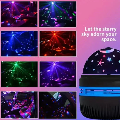 RGB Galaxy Star Projector - USB Powered Remote Control Night Light Lamp for Birthday Gifts Party Room Decor