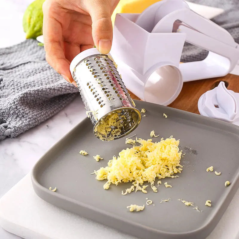 Creative Hand-Cranked Rotating Cheese Grater - Multi-Functional Kitchen Cheese Shredder