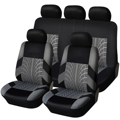 Brand Embroidery Universal Car Seat Cover Set with Organizer – Premium Interior Protection for Golf 4, Citroen C4, IZH 2126, Hyundai i20 & Honda Models