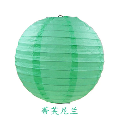 Round Paper Lanterns for Birthday Wedding Party Decor, DIY Hanging Lampion Balls, 4/6/8/10/12/14/16 Inch Craft Supplies