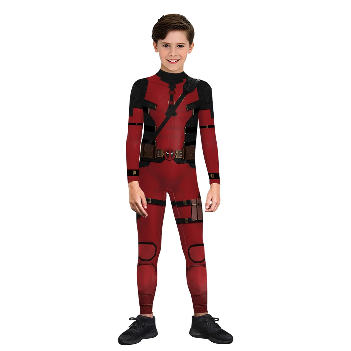Wolverine Deadpool Cosplay Jumpsuit - Superhero Zentai Bodysuit for Kids & Adults, Halloween Party Costume