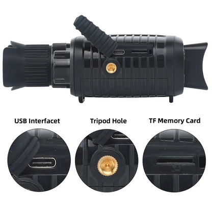 1080P HD Monocular Night Vision – 5X Infrared Zoom Hunting Telescope, 300m Full Darkness Range