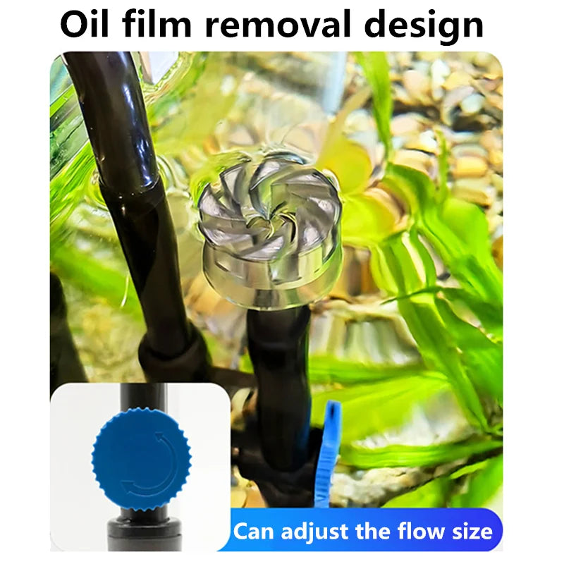 220V Silent Aquarium Filtration System – Wall-Mounted Integrated Filter & Oxygenation Machine for Fish Tanks