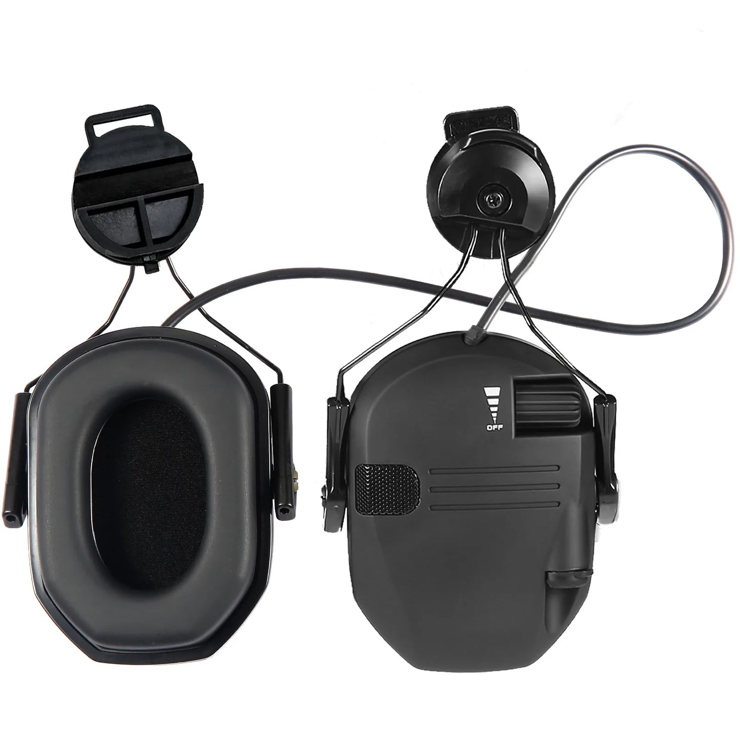 WK Tactical Electronic Shooting Earmuff – New Generation Noise-Reducing Headphones, NRR 23dB Helmet Version