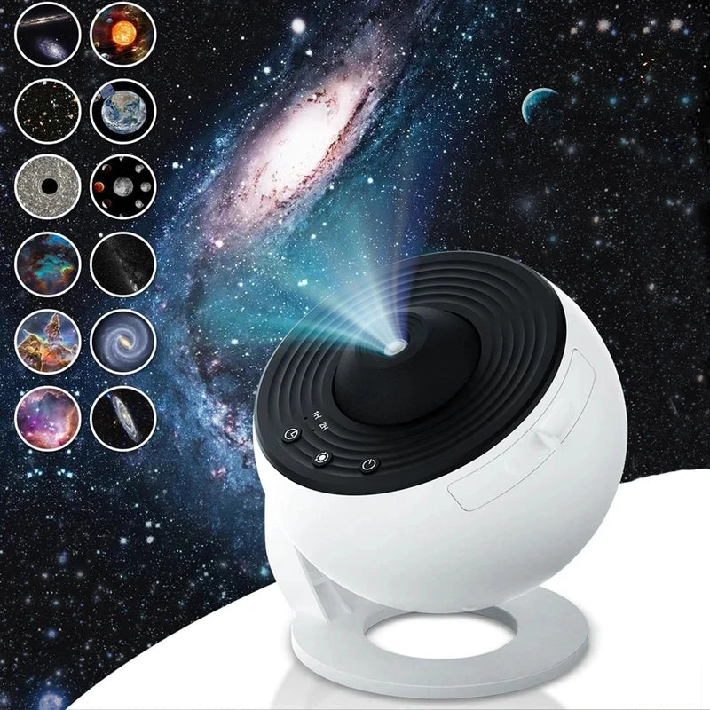 New 13-in-1 Star Projector Galaxy Light – 360° Rotating Planetarium Aurora Night Lamp for Bedroom, Starry Sky LED Decor Gift for Kids & Adults