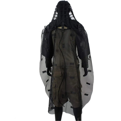 Ghillie Suit Set | Camouflage Hunting Poncho, Base, Cape & Sniper Viper Hood for Airsoft & Paintball