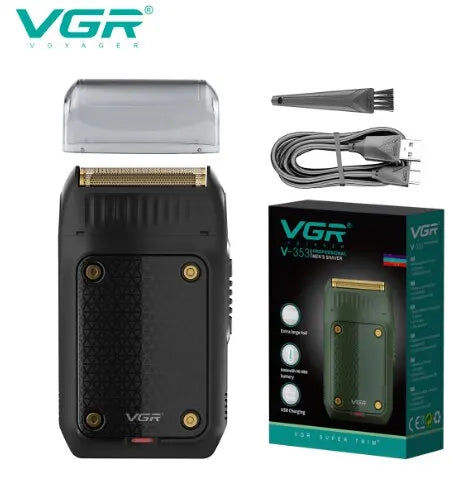 VGR V-353 Electric Shaver – Professional Rechargeable Razor & Portable Beard Trimmer for Men