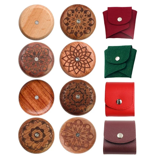 Wooden Bread Knife Razor Cutter with Storage Bag - Round Bread Lame Dough Scoring Slashing Tool for DIY Sourdough Bread