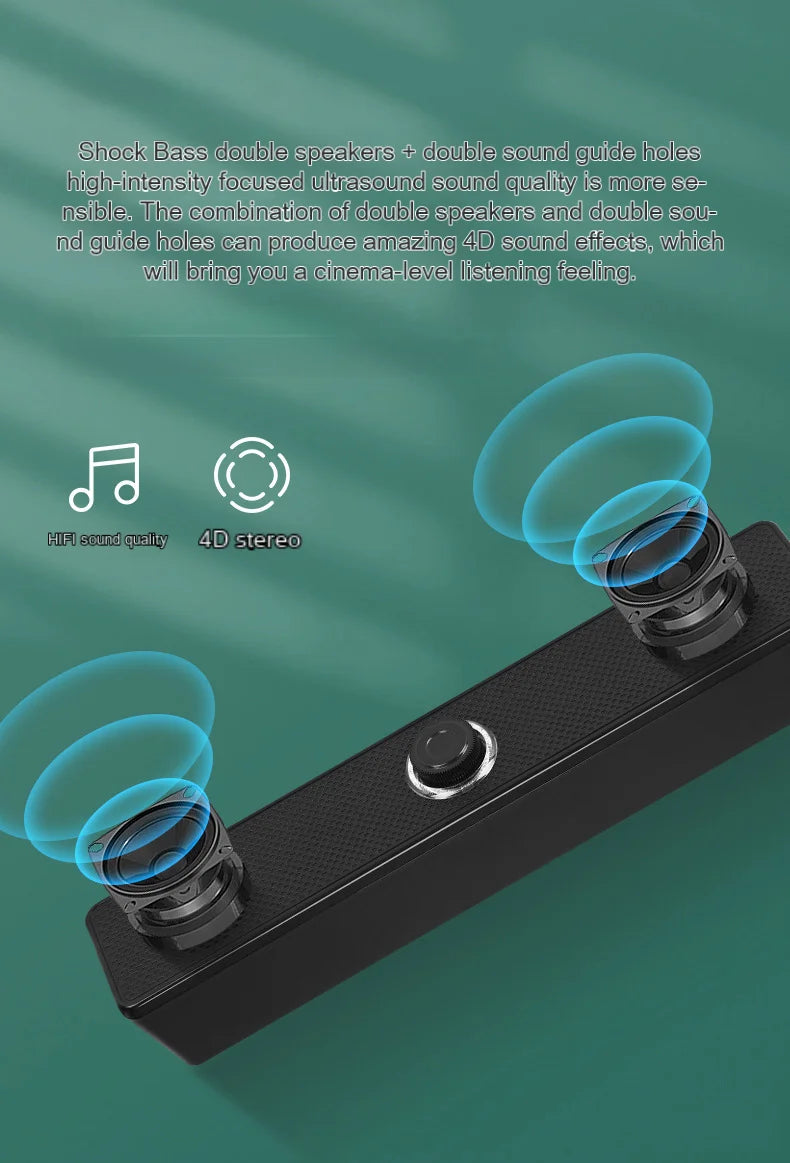 High-Quality Desktop Bluetooth & Wired Microphone - Dual-Purpose Speaker with High Volume