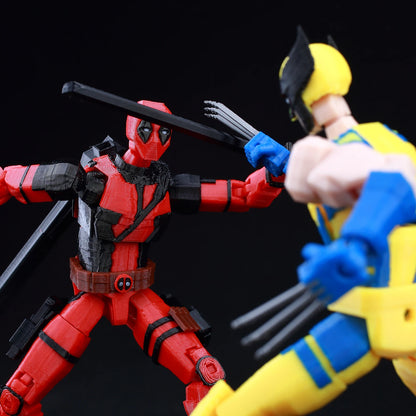 9L3D Lucky13 T13 Action Figures — 3D Printed Deadpool, Wolverine, Batman, Spider-Man & Venom Anime Model Toys, Collectible Gift