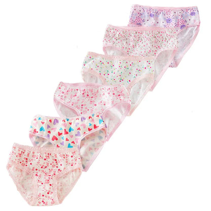 Floral Baby Girls Cotton Briefs Set - Multi-Pack Soft Toddler Panties & Kids Underwear for Ages 2-11T