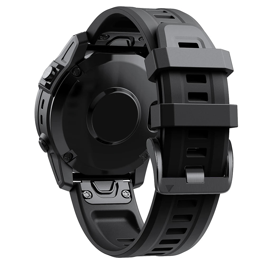 QuickFit Silicone Watch Strap 26mm 22mm for Garmin Fenix 7X 7 Pro 6X 6 5X 5 Plus 8 – Durable Replacement Sport Watchband
