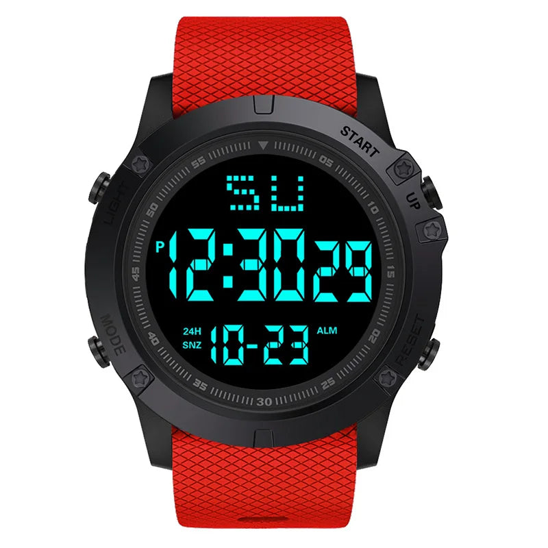 Men's Sport Watch – Multifunction Military Digital Watch, Waterproof, Luminous LED, Big Dial for Kids, Students, and Outdoors
