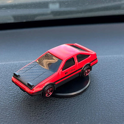 Car Dashboard Ornament — Lightning McQueen & AE86 Drift Rotating Auto Decoration for Center Console