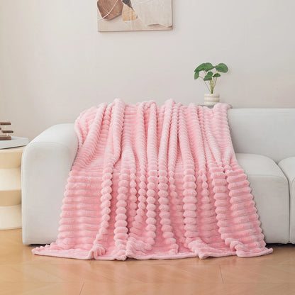 Soft Flannel Throw Blanket – Warm Cozy Nap Blanket, Christmas Gift Idea, Multi-Color Comfortable Home Bedding Cover