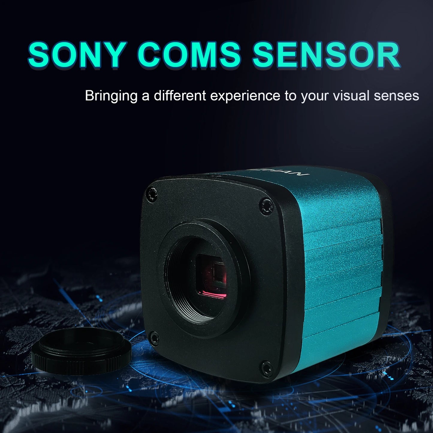 4K 48MP HDMI USB Industrial Microscope Camera – 1-130X/150X/180X Zoom C Lens for Soldering & Repair