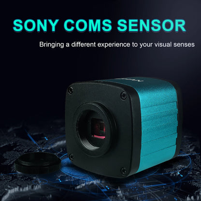 4K 48MP HDMI USB Industrial Microscope Camera – 1-130X/150X/180X Zoom C Lens for Soldering & Repair