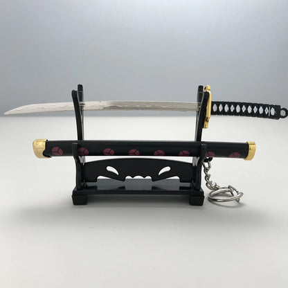 8 Styles Roronoa Zoro Samurai Sword Keychain – Katana Scabbard Keyring for Men & Women, Cosplay Toy Jewelry Gift