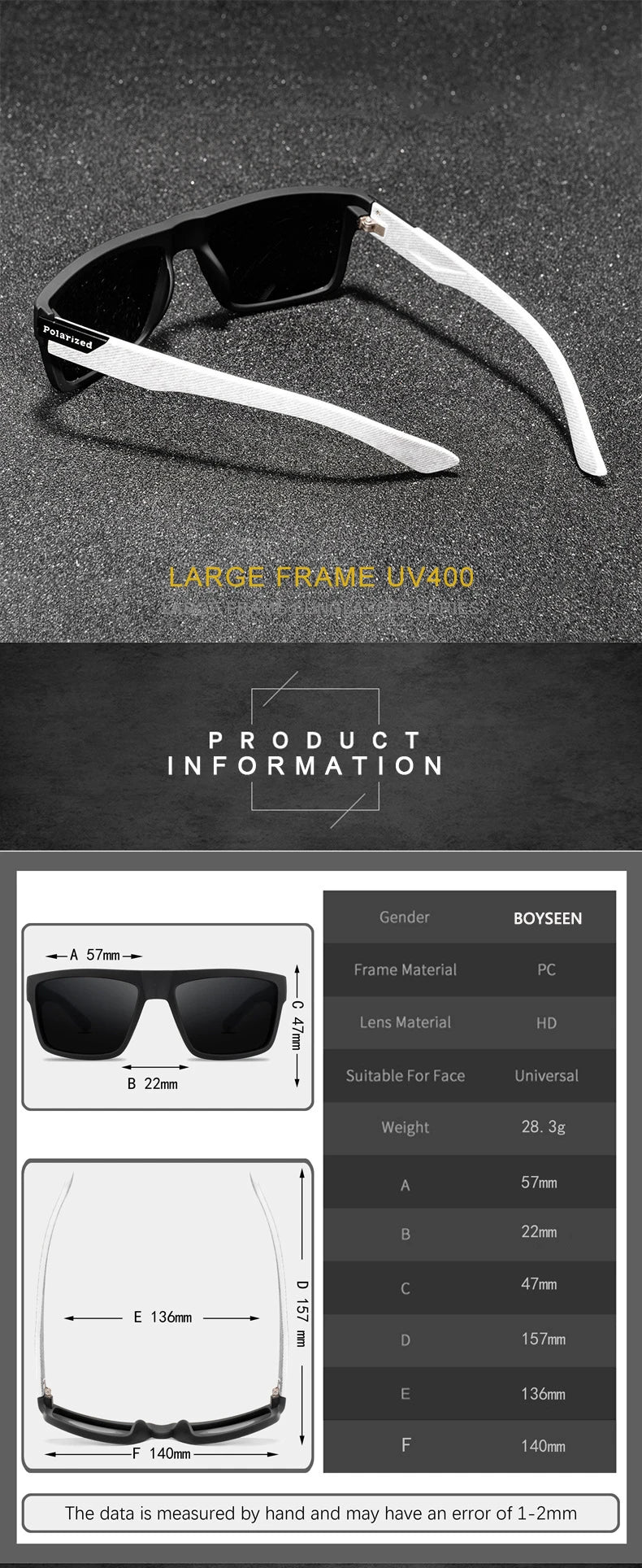2024 Polarized Men’s Sunglasses – Designer Driving Shades, Retro UV400 Sun Glasses for Men & Women